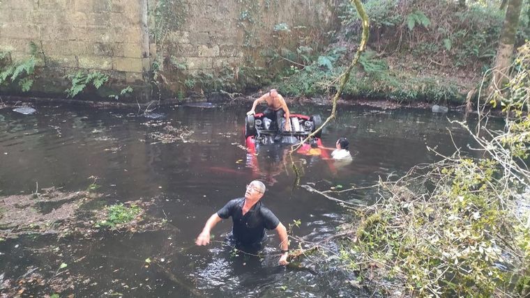 El sitio del accidente fatal. Foto: FarodeVigo.