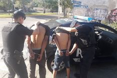 Atrapados Los maleantes fueron capturados por la Policía. Foto: Ministerio de Seguridad.