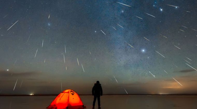 Habrá muchas decenas de meteoros observables. Foto: Meteored.