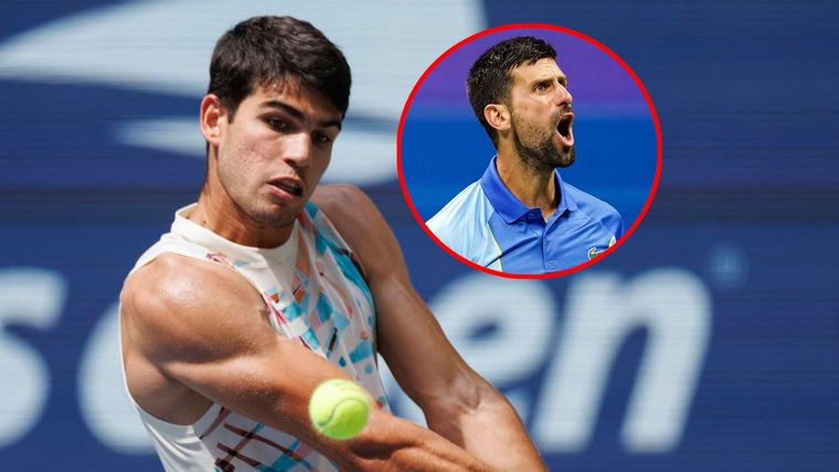 Alcaraz no se sorprendió por la remontada de Djokovic en el US Open Foto: EFE