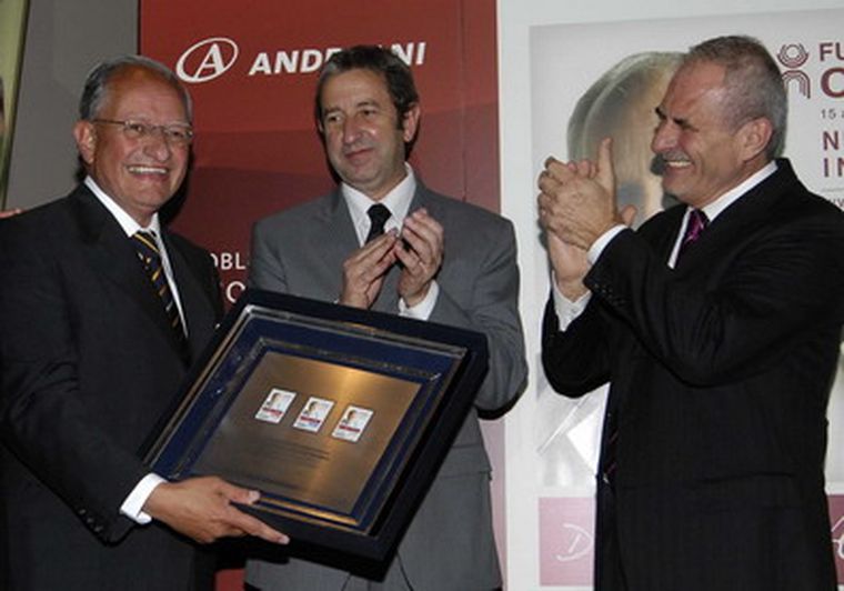 Abel Albino, Julio Cobos y Oscar Andreani.