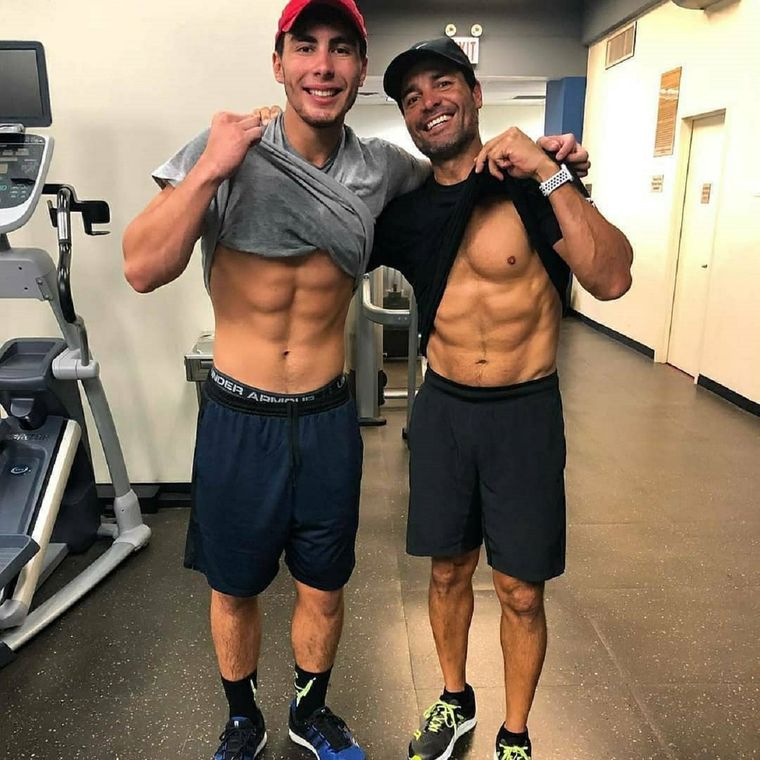 Chayanne y su hijo Lorenzo Figueroa Foto: Instagram