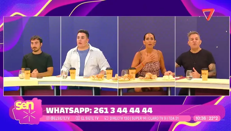 El estudio de Canal 7 Mendoza vibró intensamente durante la mañana de este jueves. El estudio de Canal 7 Mendoza vibró intensamente durante la mañana de este jueves.