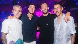 Los jugadores de la Selección Argentina, de fiesta. Foto: Bresh