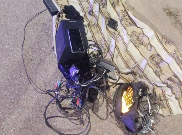 Los elementos que fueron secuestrados Foto: Prensa Seguridad