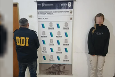 La influencer, ahora presa Foto: Policía de la provincia de Buenos Aires