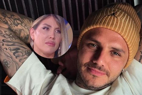 El jugador prepara un contraataque letal. Fotos: Instagram/ @mauroicardi/ captura de video: Telefe. El jugador prepara un contraataque letal. Fotos: Instagram/ @mauroicardi/ captura de video: Telefe.