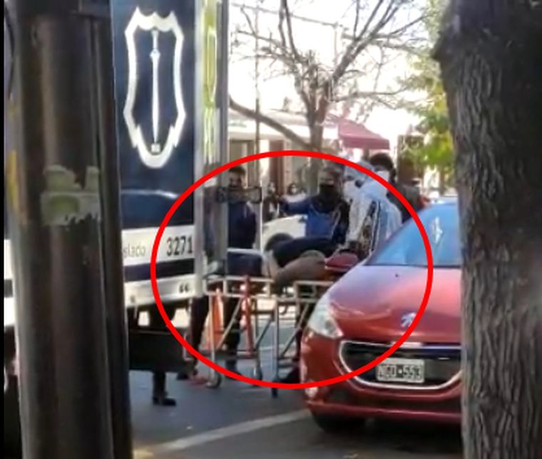 La mujer, una vez que ya había fallecido.