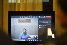 El hombre condenado escuchó la sentencia a través de Zoom Foto: Télam