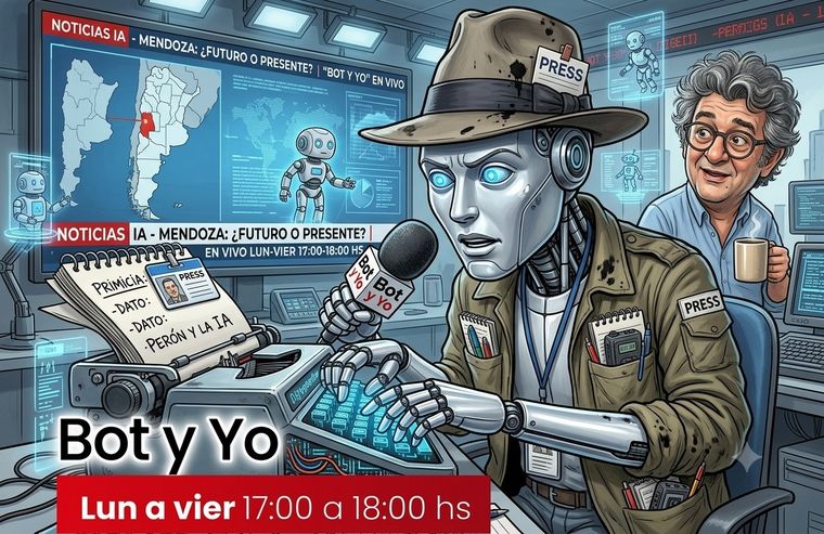 La Inteligencia Artificial interviene de forma directa en el programa Bot y yo de MDZ Radio. Es un formato periodístico que antes no había sido explorado. La Inteligencia Artificial interviene de forma directa en el programa Bot y yo de MDZ Radio. Es un formato periodístico que antes no había sido explorado.