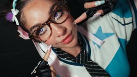 Los outfits de María Becerra con guiños japoneses.