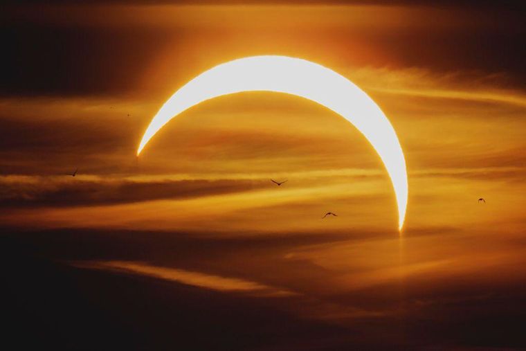 En otros lugares como Berlín, el eclipse pudo apreciarse de manera parcial.