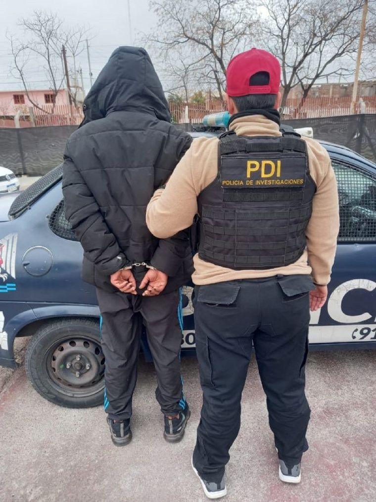 El acusado detenido este jueves Foto: Ministerio de Seguridad de Mendoza