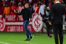 Coudet se mostró contento tras la eliminación de River a manos de su Inter Foto: EFE