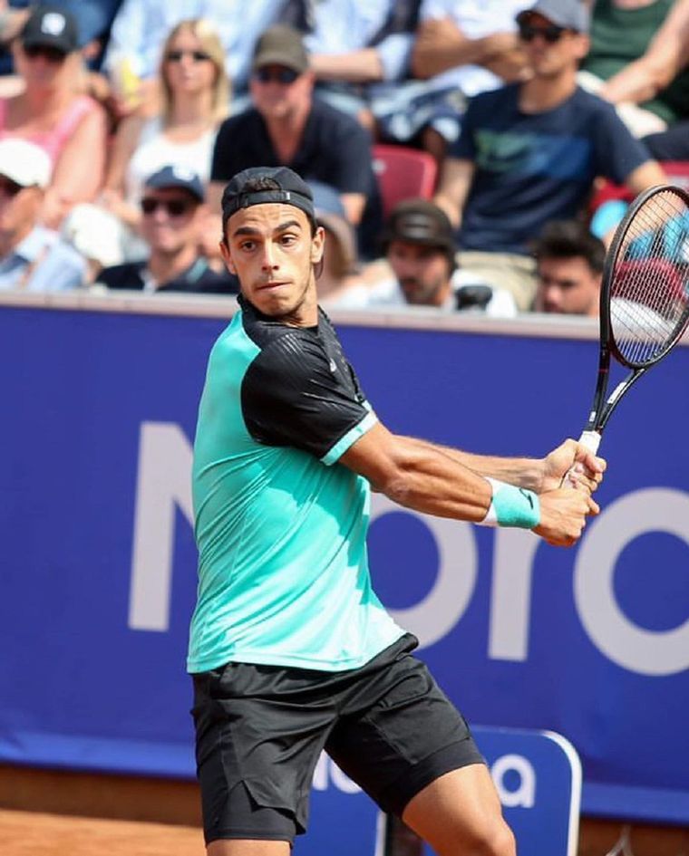 Cerúndolo juega las semifinales del ATP 500 de Hamburgo ante el italiano Musetti, número 62 del ránking mundial. Foto: Instagram @francerundolo