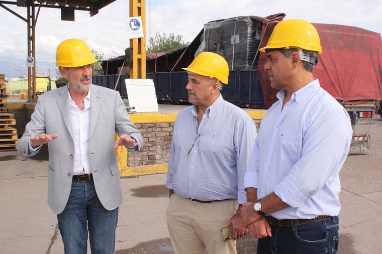 Rodolfo Vargas Arizu visitó las instalaciones del Puerto Seco de Godoy Cruz Foto: Gobierno de Mendoza