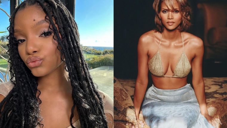 Halle Bailey y Halle Berry Una dulce amistad. Foto: @hallebailey / @halleberry