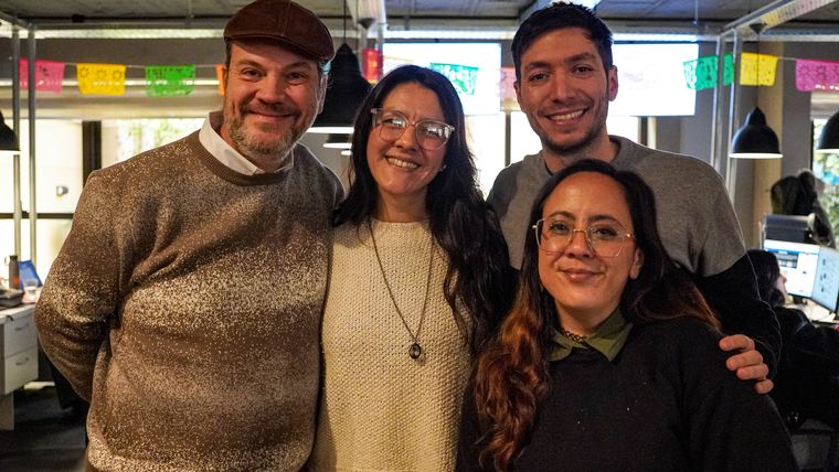 Fede Croce, Gaby Sánchez, Juanma Torrez y Mecha Gómez. Fede Croce, Gaby Sánchez, Juanma Torrez y Mecha Gómez.