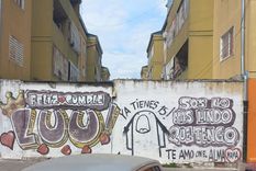 El graffiti que veía por la ventana