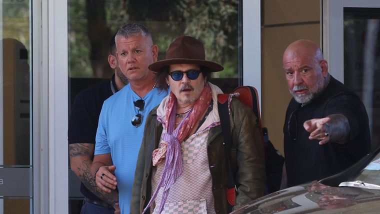Johnny Depp en Ezeiza. Créditos: RS Fotos