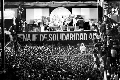 El festival de rock para ayudar a los soldados de Malvinas.&nbsp;