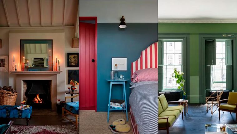 Ejemplos de cómo transformar el hogar con colores de pintura con creatividad y sin modificar un esquema de colores existente. Foto: Créditos de la imagen: Farrow & Ball.