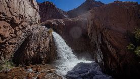 Esta cascada es ideal para visitar en verano Foto: sisanjuan.gob.ar