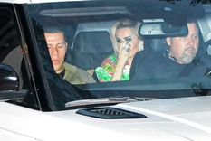 Miley conmovida - salida del Lollapalooza Brasil Foto: Fuente: Imagen / Backgrid