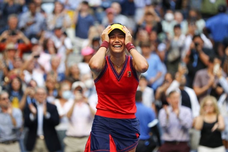 Emma Raducanu, la nueva campeona del US Open. Foto: US Open