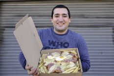 efecto covid: un comerciante canjea milanesas gigantes a cambio de plasma