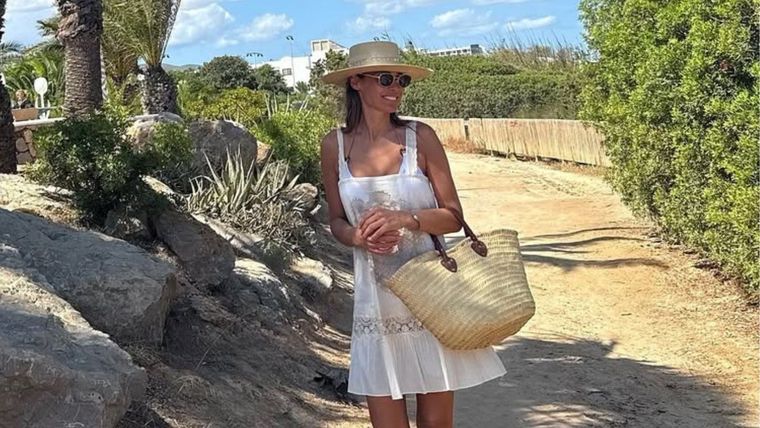 Carolina se encuentra disfrutando de la playa y el sol. Foto: Instagram/ @pampitaoficial. 