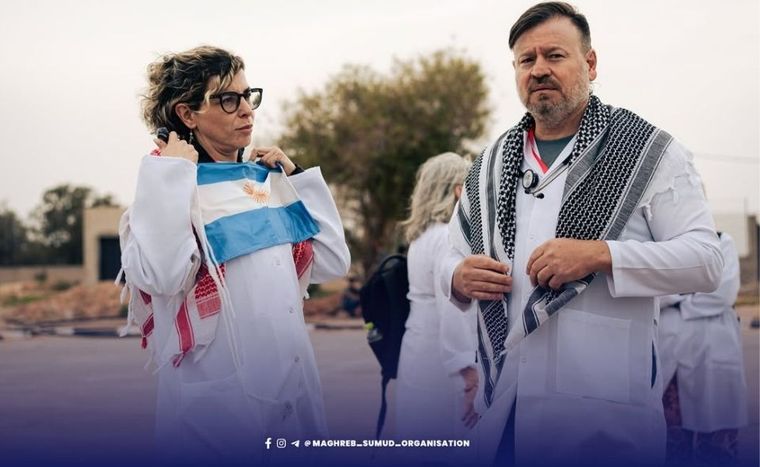 Los mendocinos Paula Gimenez y Lucas Aguilar eran parte de una caravana de ayuda humanitaria. Los mendocinos Paula Gimenez y Lucas Aguilar eran parte de una caravana de ayuda humanitaria.