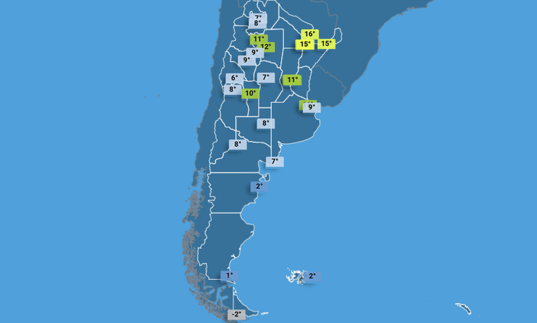 El pronóstico del Servicio Meteorológico para el miércoles 4 de junio El pronóstico del Servicio Meteorológico para el miércoles 4 de junio