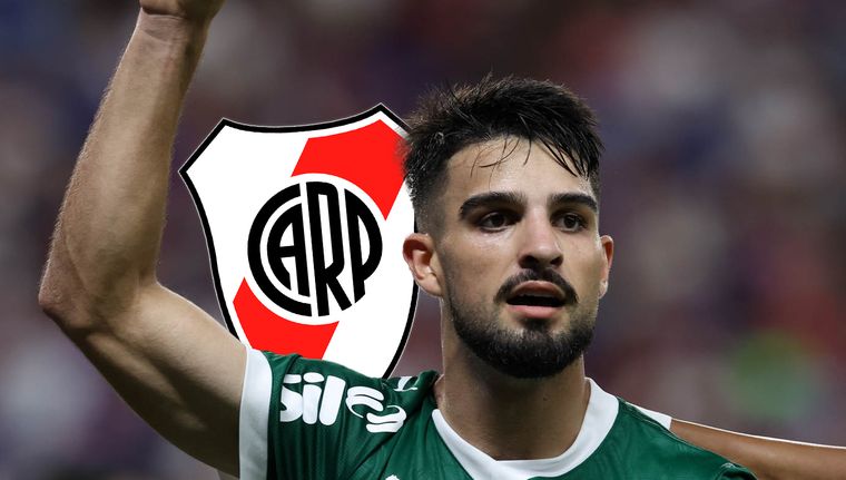 El Flaco José López, del Palmeiras, es pretendido por River.