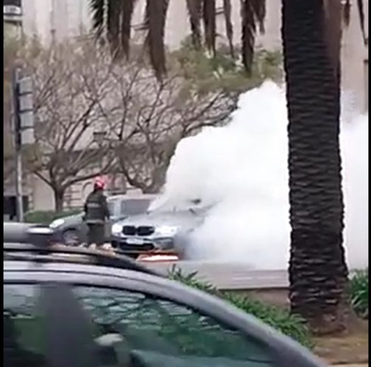 El impresionante incendio en la 9 de julio