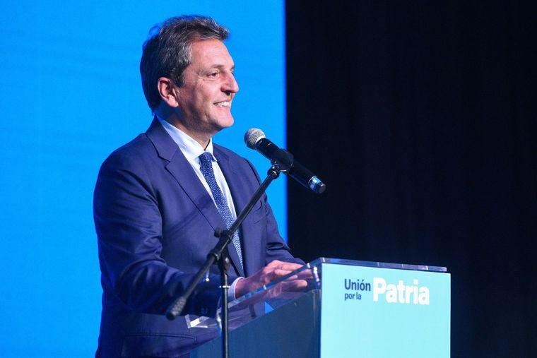 Sergio Massa, ministro de Economía y candidato presidencial de Unión por la Patria Foto: Prensa Unión por la Patria