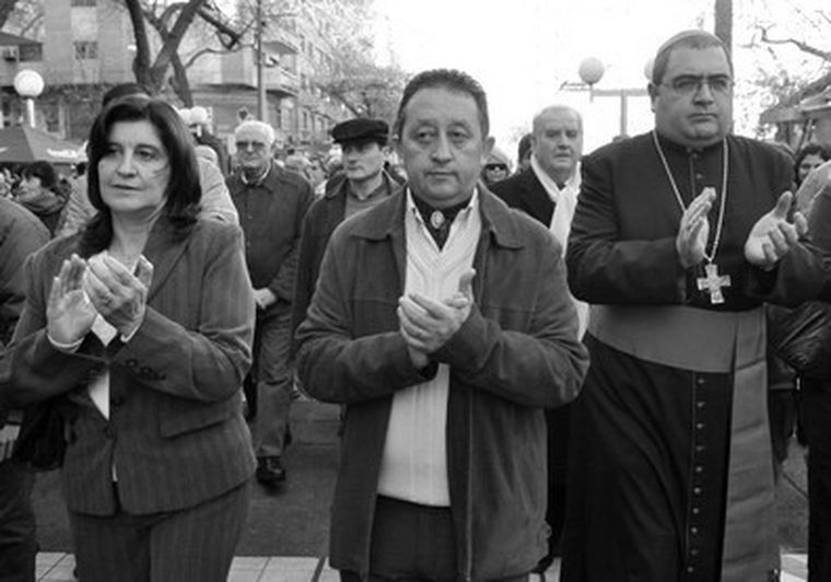Jaque y Buenanueva, juntos en los actos centrales.