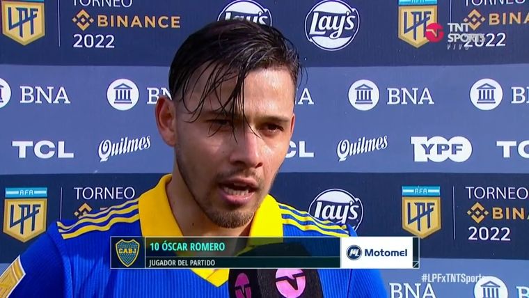 Óscar Romero fue la figura de Boca contra Gimnasia. Foto: TNT Sports