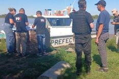 El hallazgo ocurrió a la altura del barrio La Arenera, frente a la zona de islas de Sauce Viejo, Santa Fe. El hallazgo ocurrió a la altura del barrio La Arenera, frente a la zona de islas de Sauce Viejo, Santa Fe.