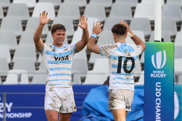 Los Pumitas vencieron a Sudáfrica y buscarán el quinto puesto el viernes. Foto: Los Pumitas. Instagram