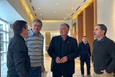 De Marchi junto a Orozco, su candidato a vice, Pizzi y Jorge Difonso Foto: MDZ