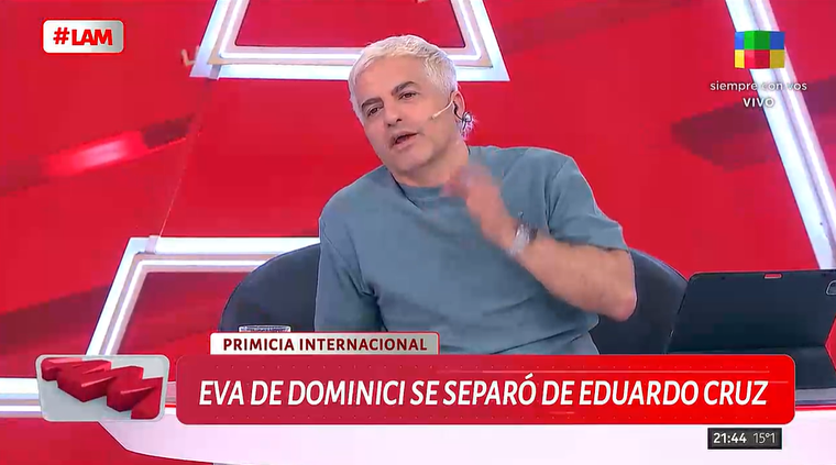 Confirmaron que la actriz Eva De Dominici se separó. Foto: captura de video / América TV. Confirmaron que la actriz Eva De Dominici se separó. Foto: captura de video / América TV.