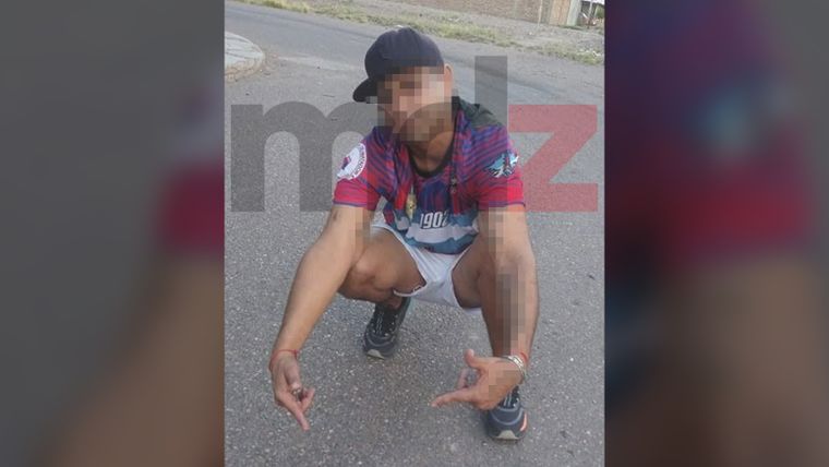 El sospechoso que fue detenido en Maipú. (Se pixela el rostro porque aún no fue imputado)