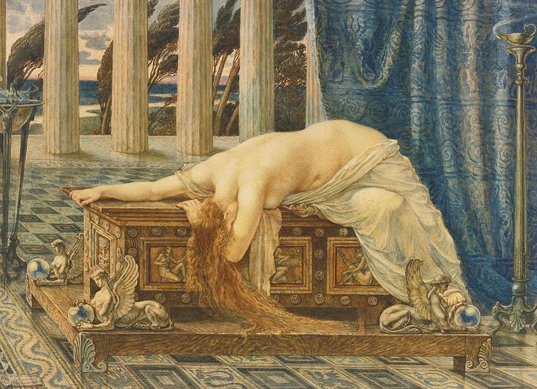 La caja llegó a ser hasta cofre, pero ¿qué era originalmente? (Pandora, del artista Walter Crane, 1885).