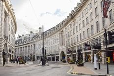 Picadilly Circus, en Londres, se ve desierta tras el comienzo del tercer confinamiento. Foto: GETTY IMAGES