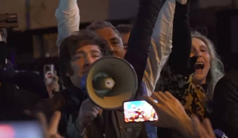 Javier Milei en Mar del Plata. &nbsp;Foto: Captura A24
