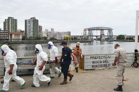 Este es el tercer cadáver encontrado en esta vía de agua porteña en lo que va del año Foto: Télam