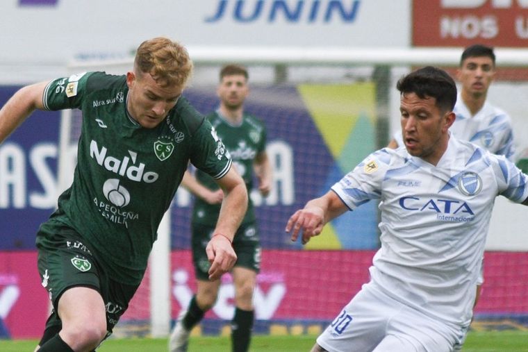 Godoy Cruz se trajo un triunfo importantísimo de Junín. Foto: Sarmiento de Junín