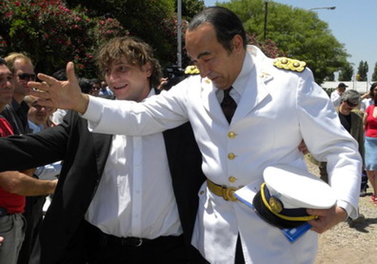 Tino Neglia personificó a Juan Domingo Perón. Foto: Gentileza Municipalidad de San Martín