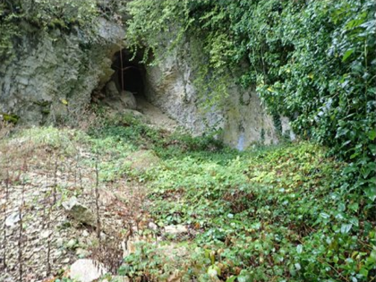 La cueva francesa donde hallaron los huesos de un bebé de homo sapiens. Foto: @BartheCloclo